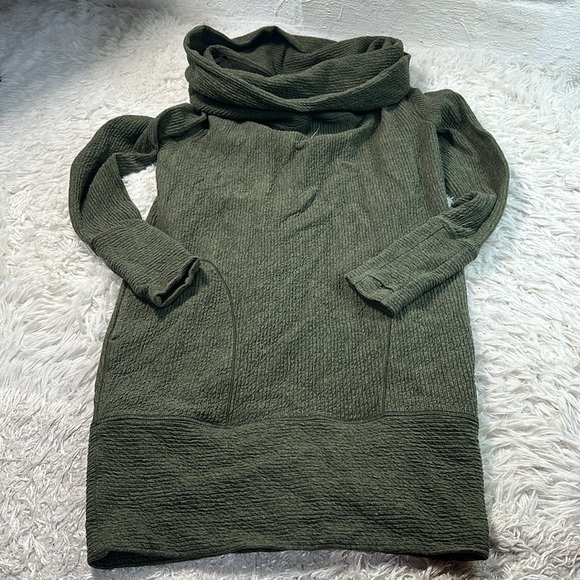 Lululemon Along the Way Dress Heathered Dark Olive - Picture 1 of 7